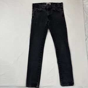 Naked And Famous Super Guy Black Stretch Skinny Jeans Size 33 Grunge Streetwear‎